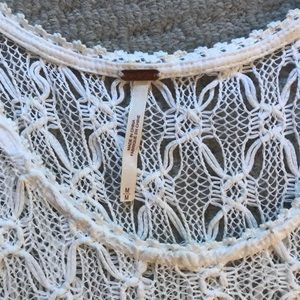 Free people white crochet dress
